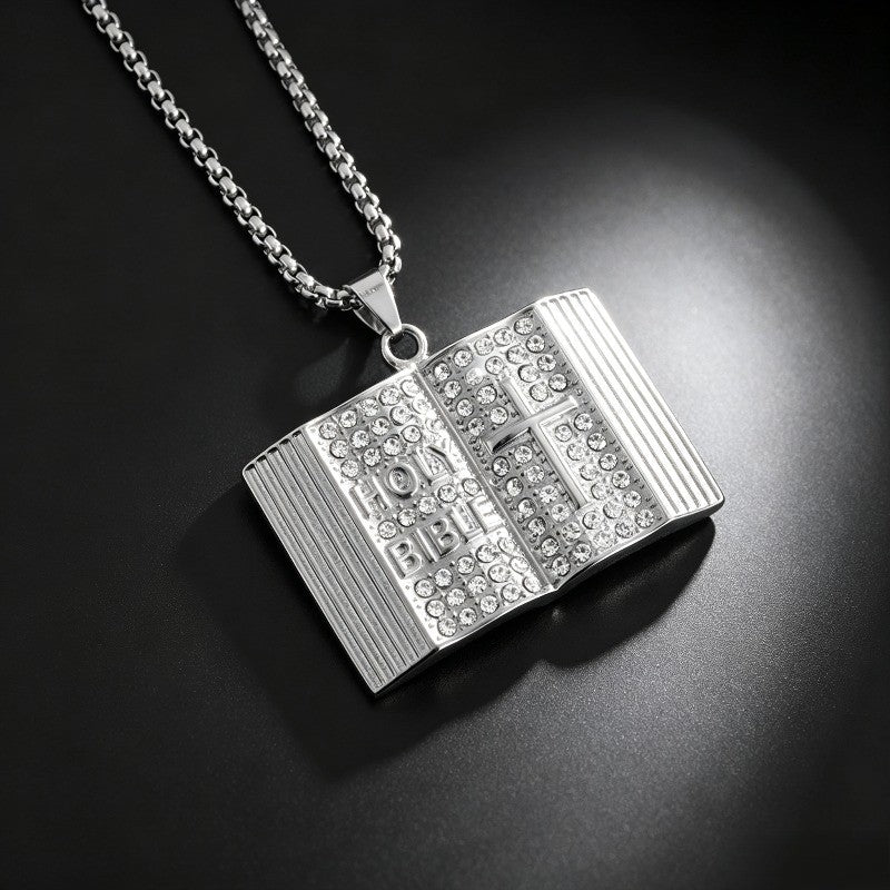 Holy Bible Cross Necklace