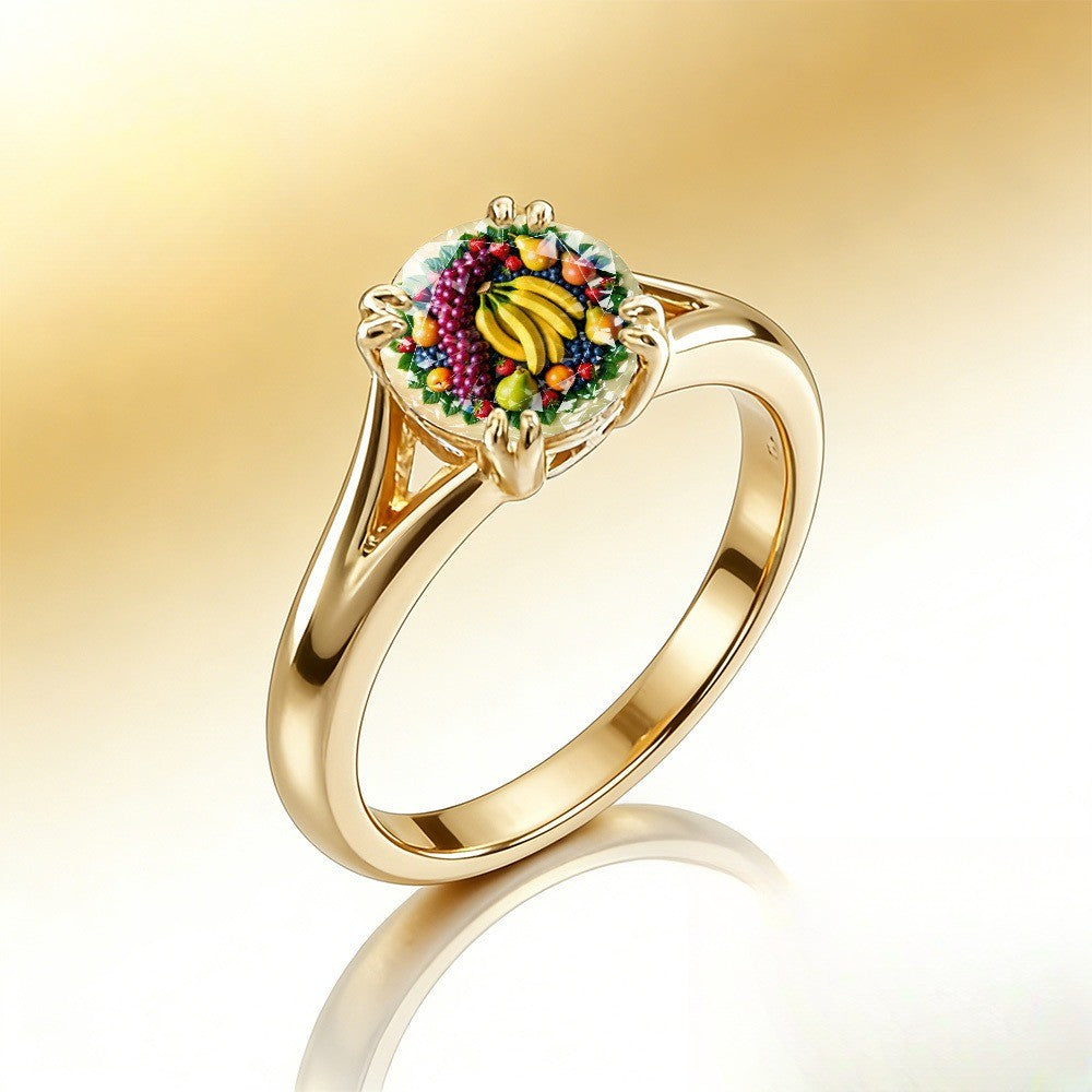 Fruit Basket Dome Ring