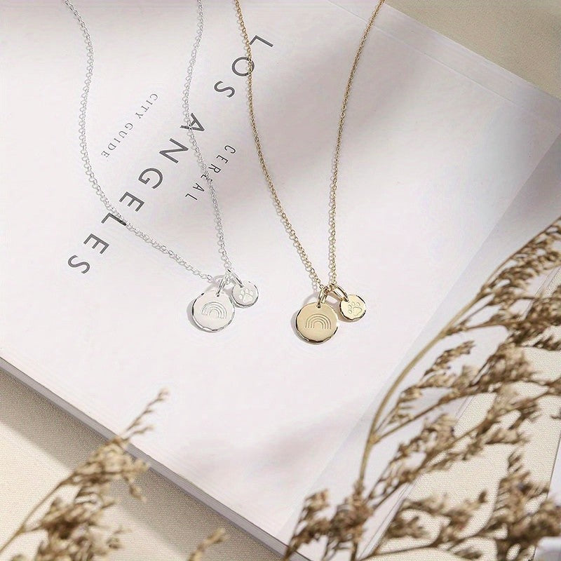 Rainbow Bridge Pet Memorial Necklace
