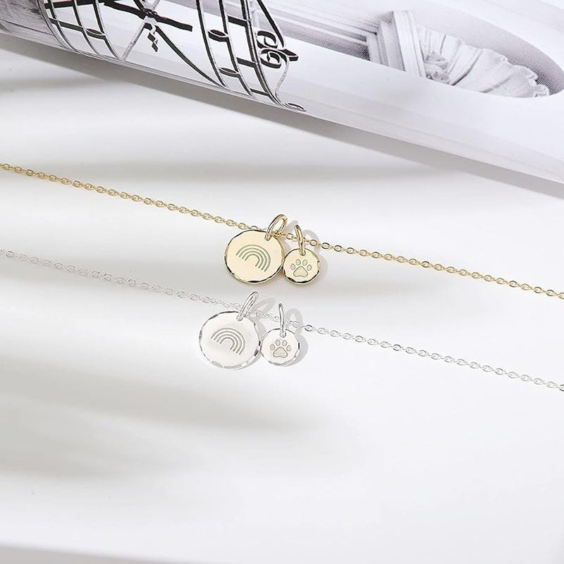 Rainbow Bridge Pet Memorial Necklace