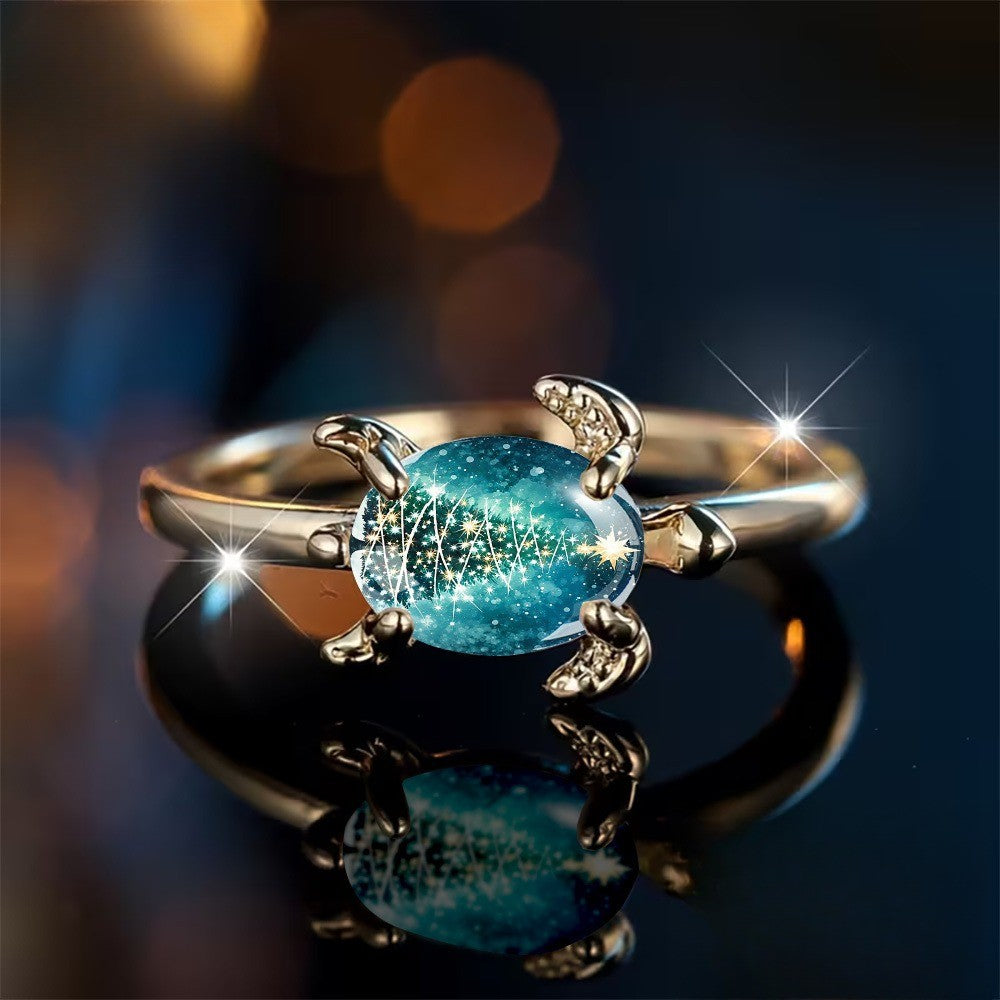 Sea Turtle Christmas Tree Ring