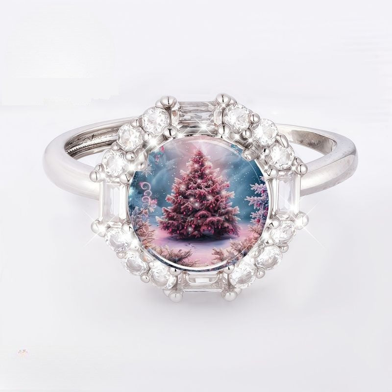 Winter Tree Halo Ring