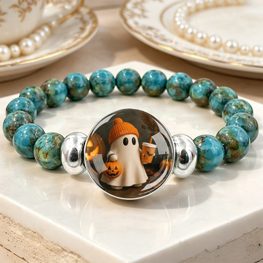Turquoise Ghost Dome Bracelet