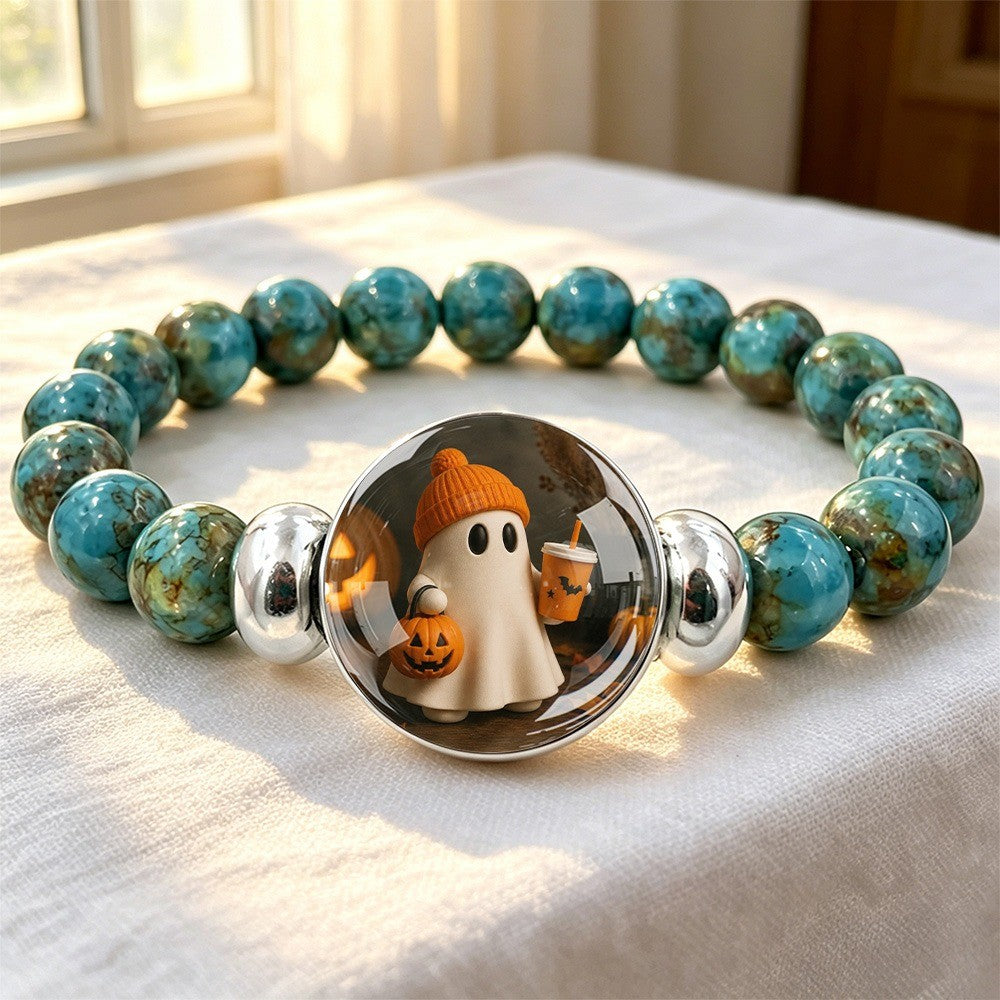 Turquoise Ghost Dome Bracelet