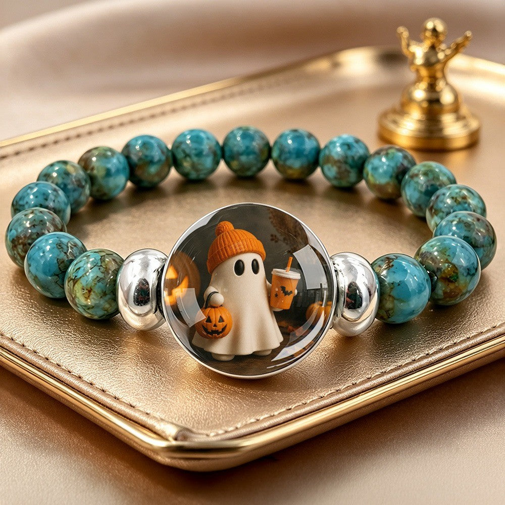 Turquoise Ghost Dome Bracelet