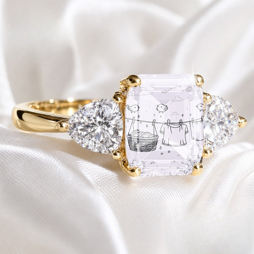 Laundry Line Glass Ring