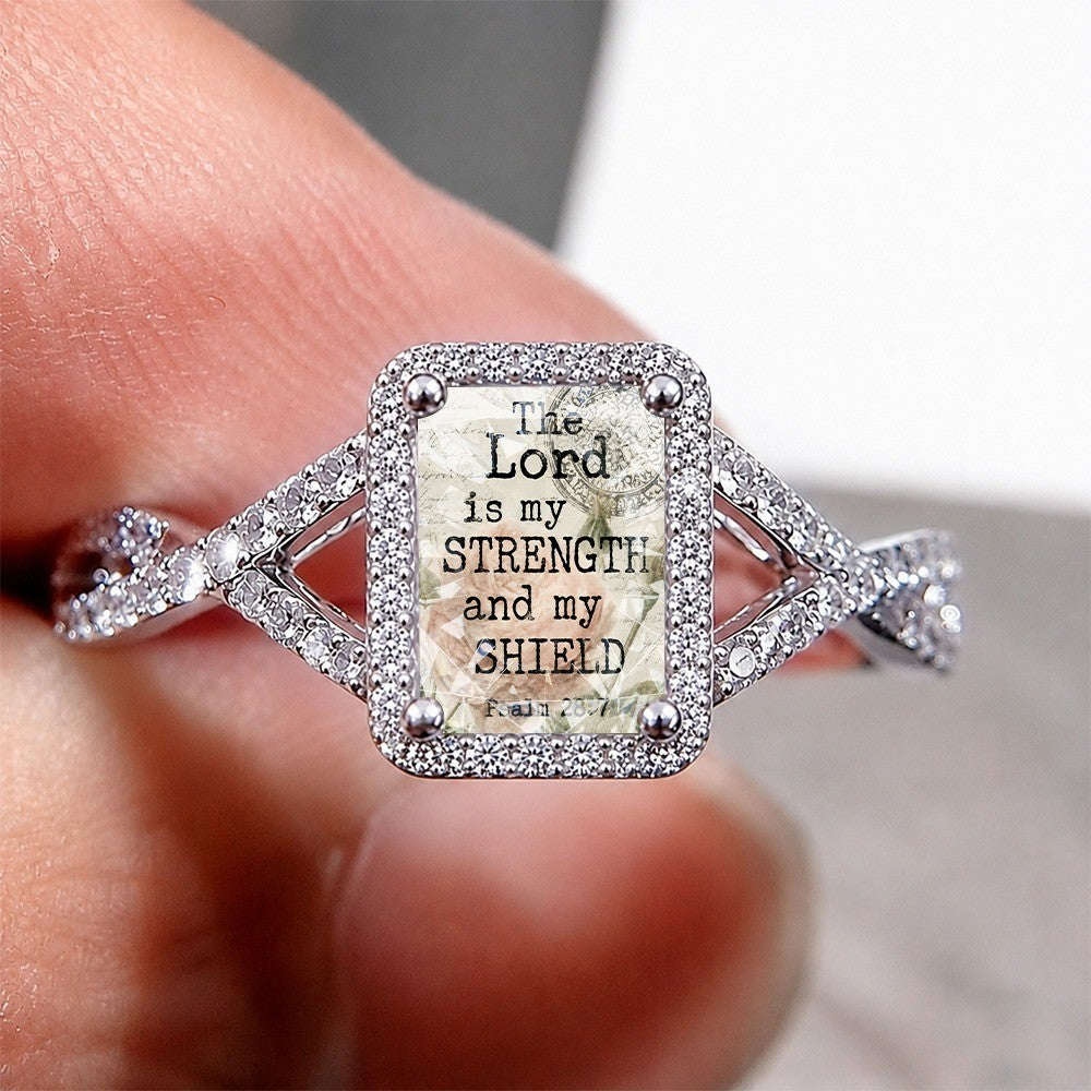 Scripture Strength Square Ring