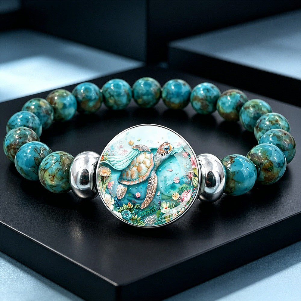 Sea Turtle Beaded Bracelet