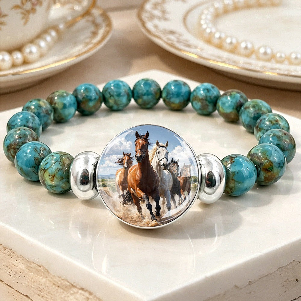 Galloping Horse Bead Bracelet