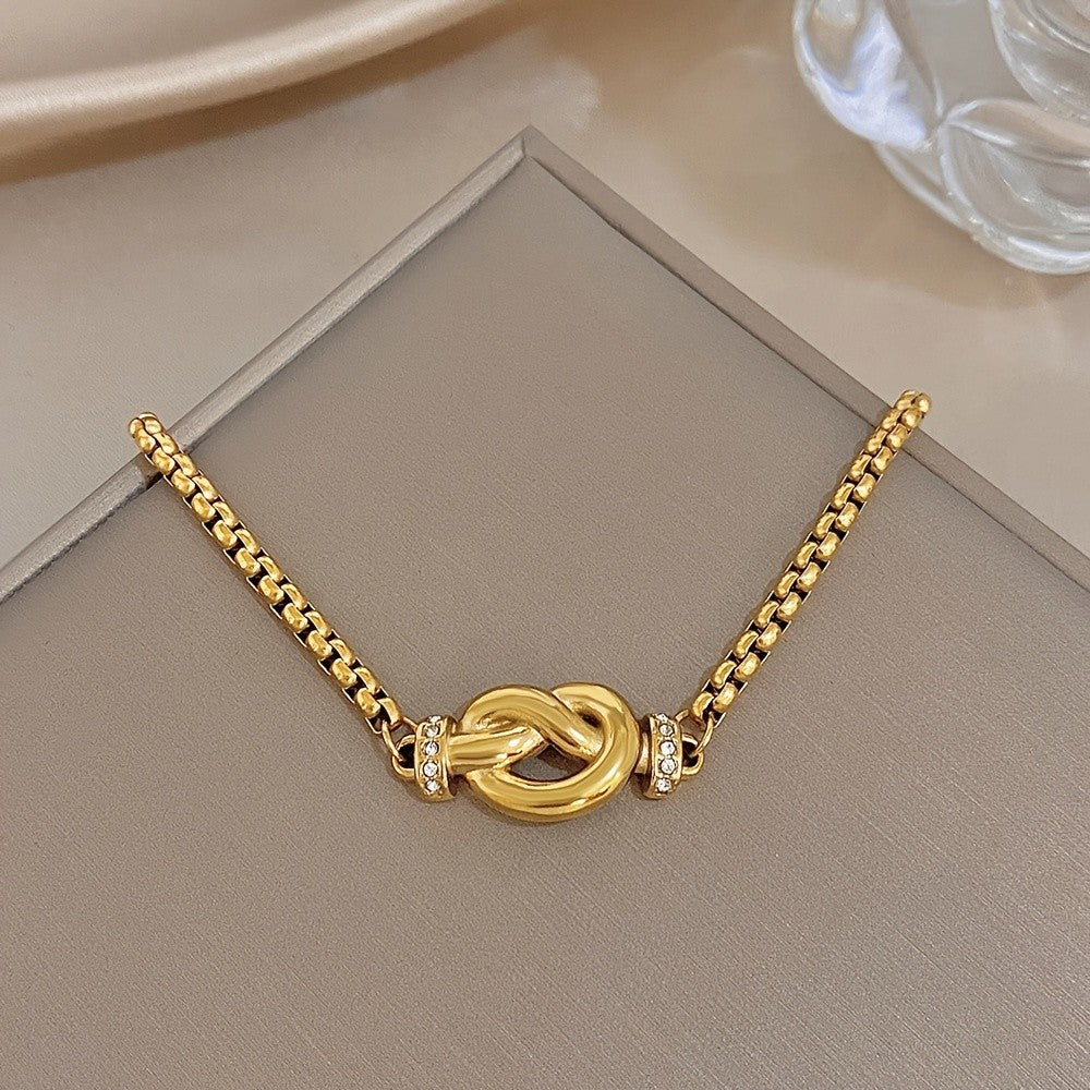 Crystal Infinity Knot Bracelet