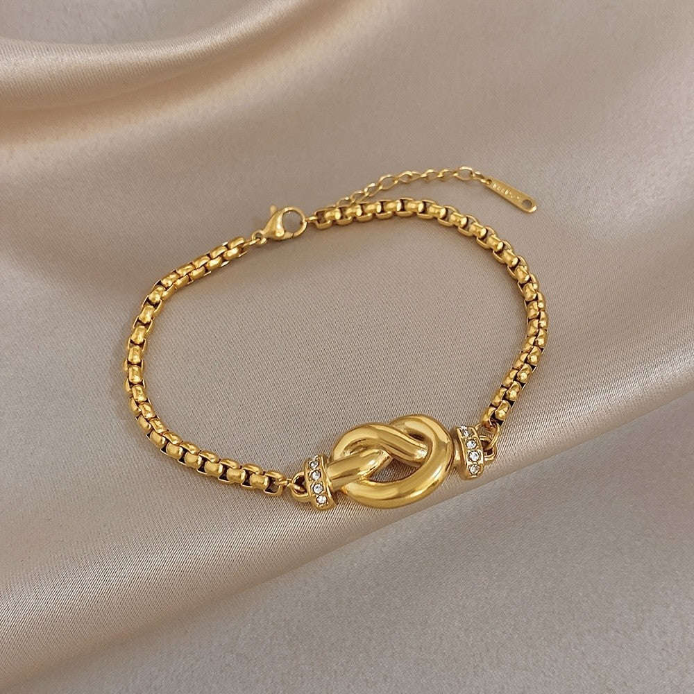Crystal Infinity Knot Bracelet