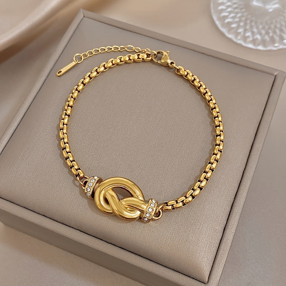 Crystal Infinity Knot Bracelet