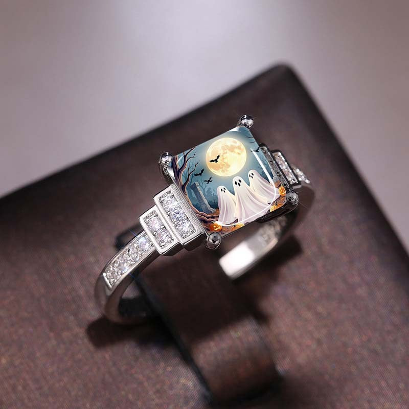 Ghost Moon Square Ring