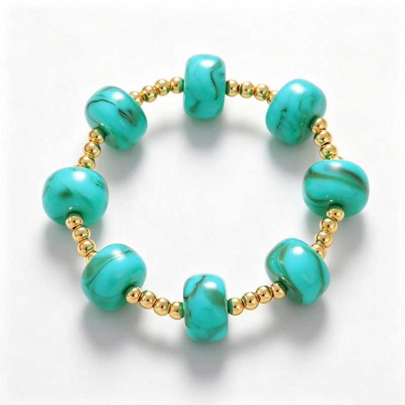 Multicolor Beaded Stretch Bracelet Set