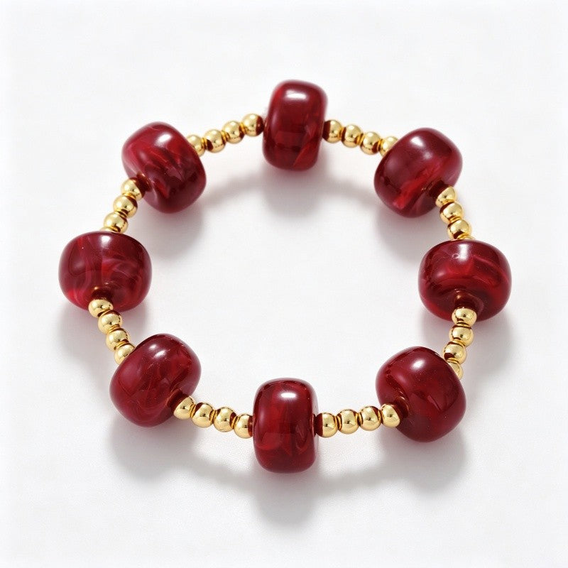 Multicolor Beaded Stretch Bracelet Set
