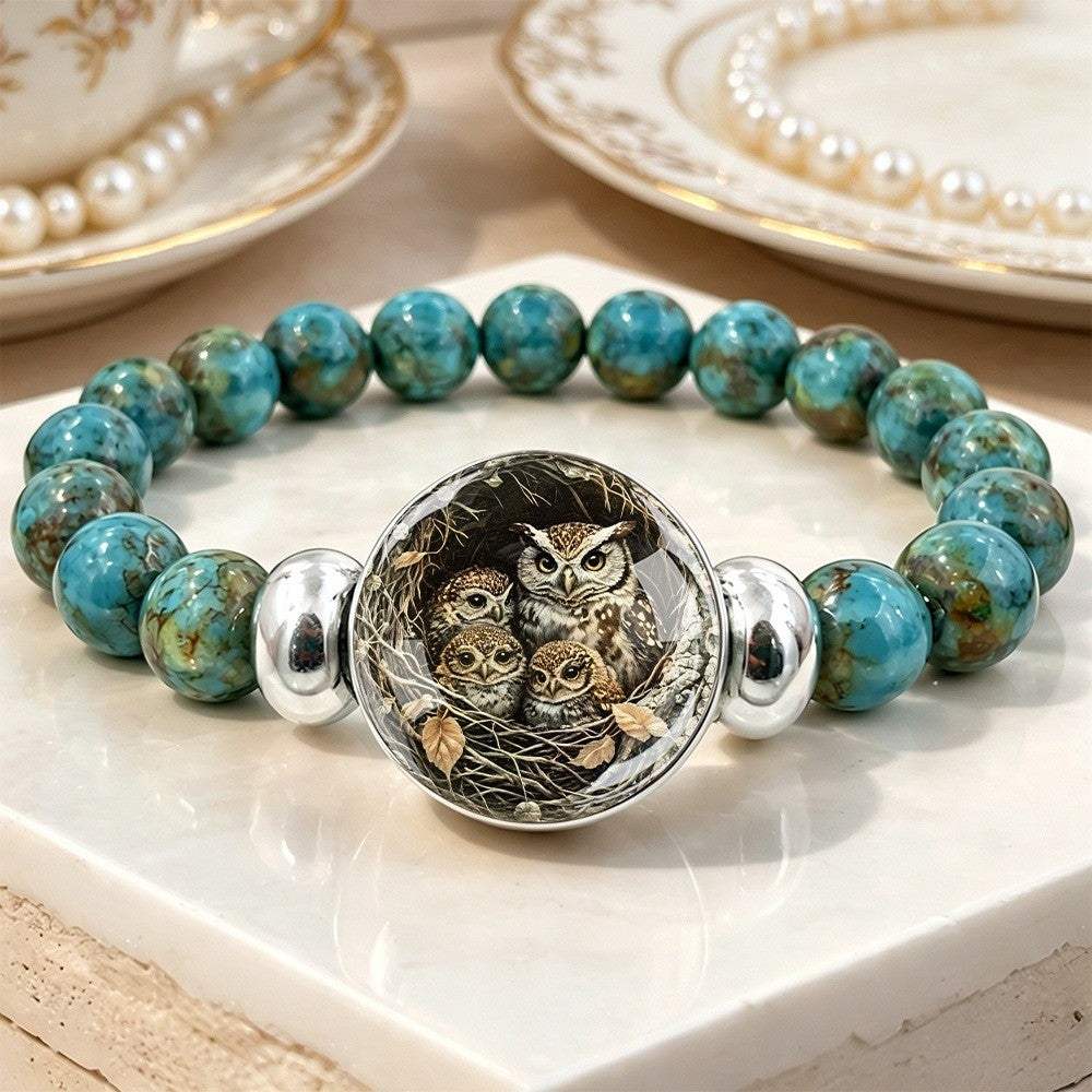 Owl Family Beaded Bracelet