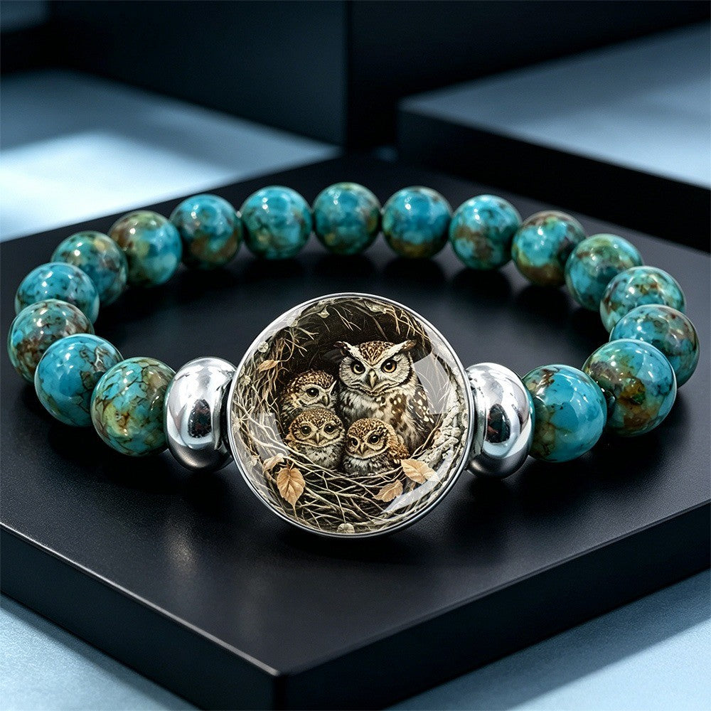 Owl Family Beaded Bracelet