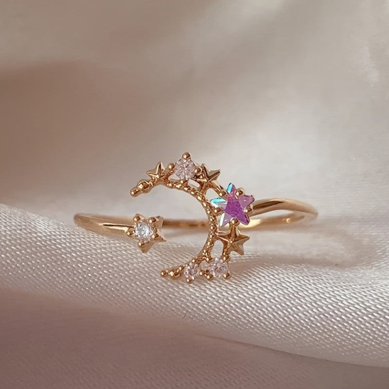 Pastel Leaf Vine Ring