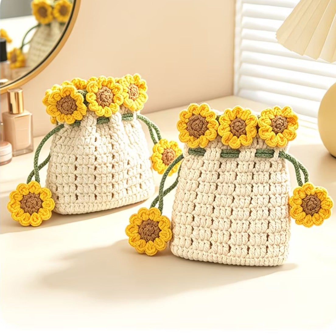 Sunflower Drawstring Pouch