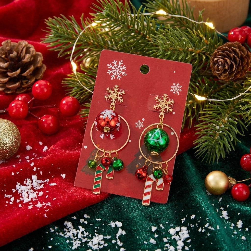 Christmas Ornament Drop Earrings