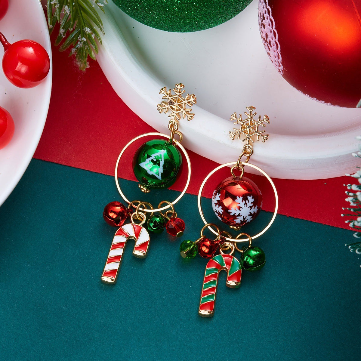 Christmas Ornament Drop Earrings