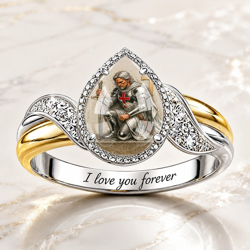 Knight Teardrop Bypass Ring