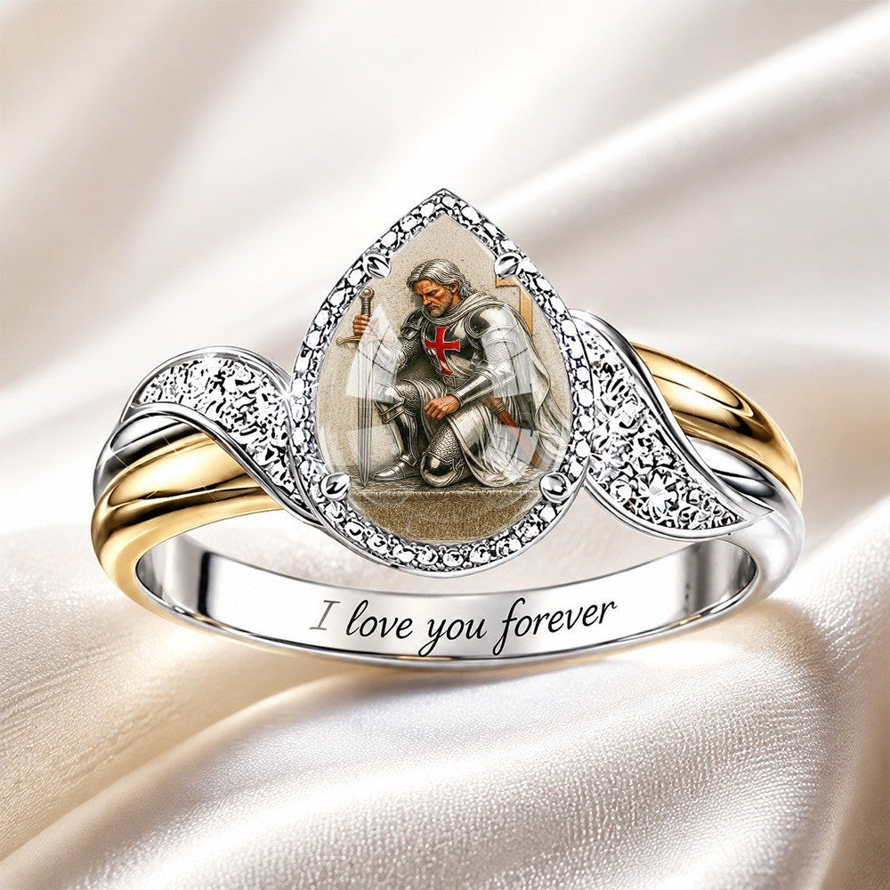 Knight Teardrop Bypass Ring