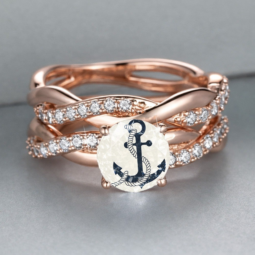 Anchor Rope Statement Ring