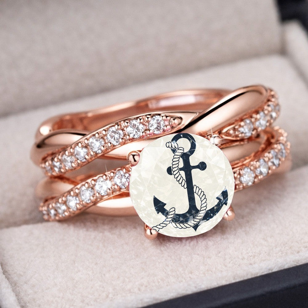 Anchor Rope Statement Ring