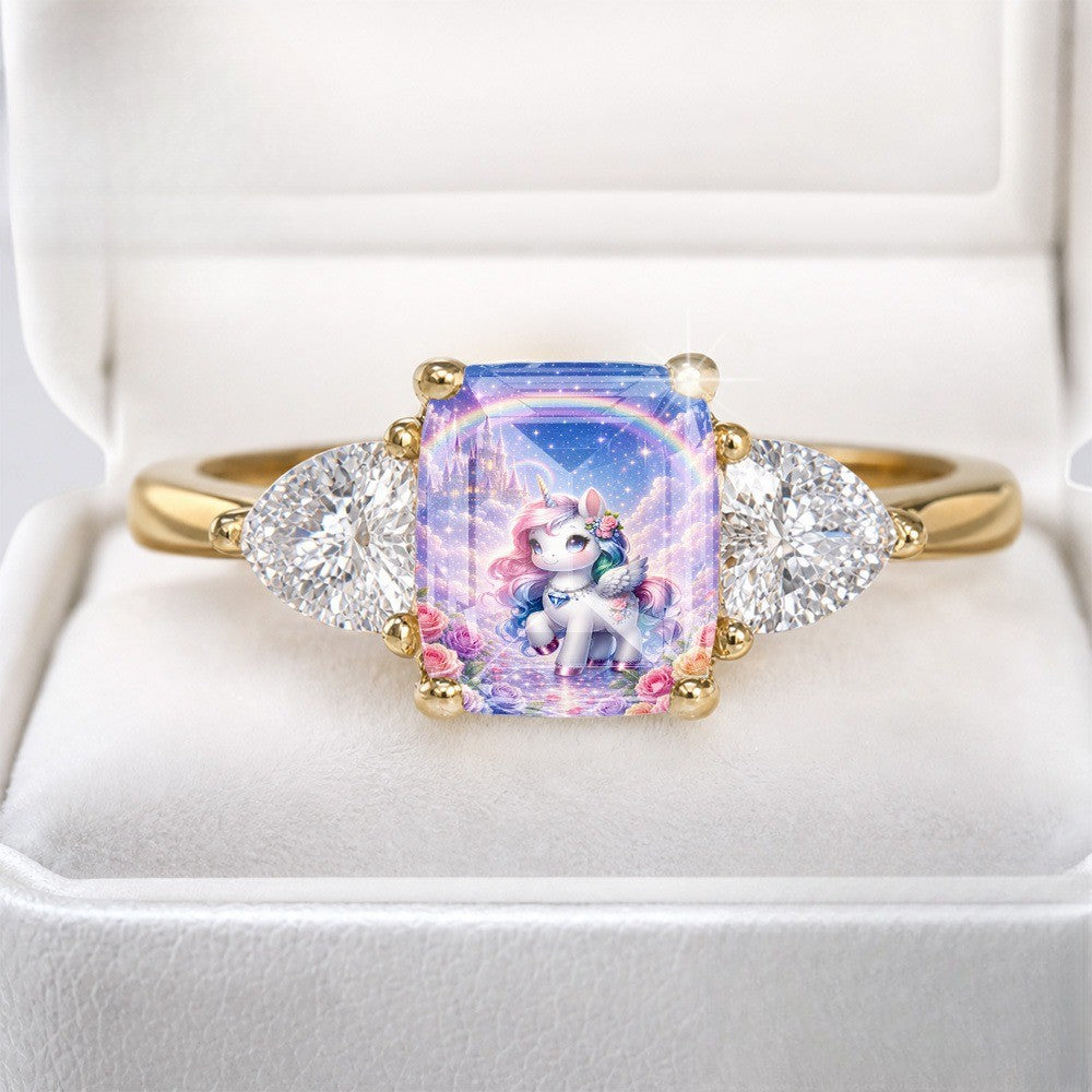 Unicorn Castle Rectangular Ring