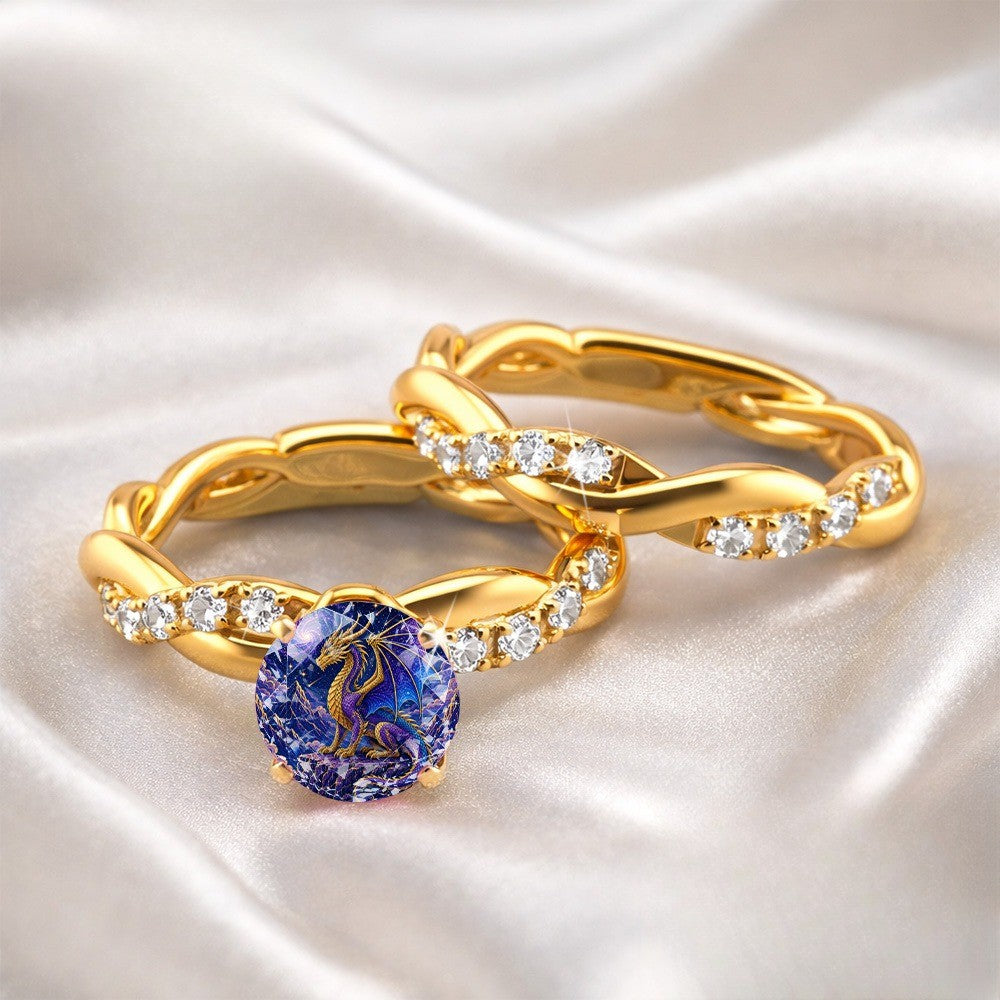 Purple Dragon Twisted Ring