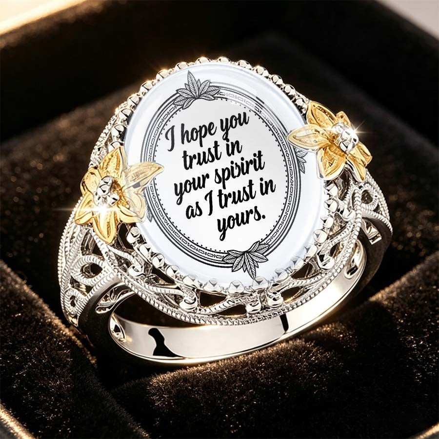 Trust In Your Spirit Floral Ring