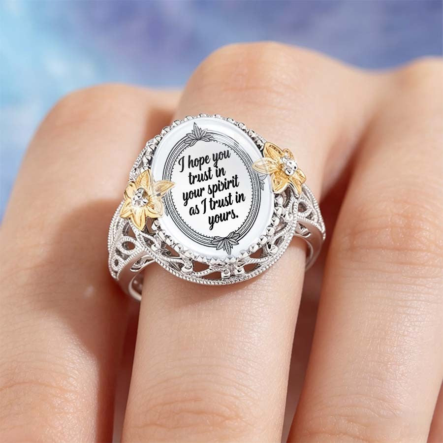 Trust In Your Spirit Floral Ring