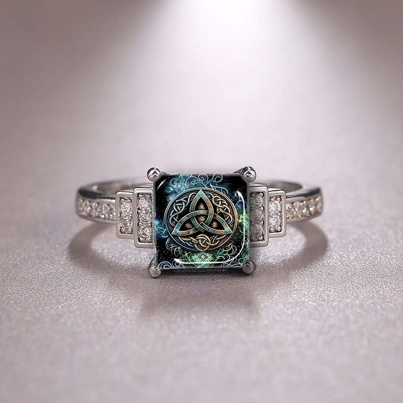 Celtic Knot Square Ring
