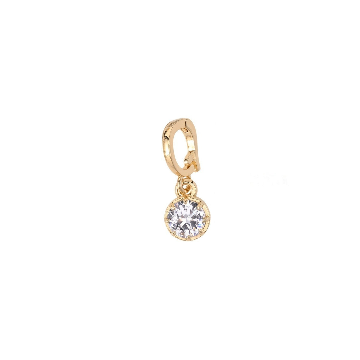 Mixed Cut Crystal Charm Necklace