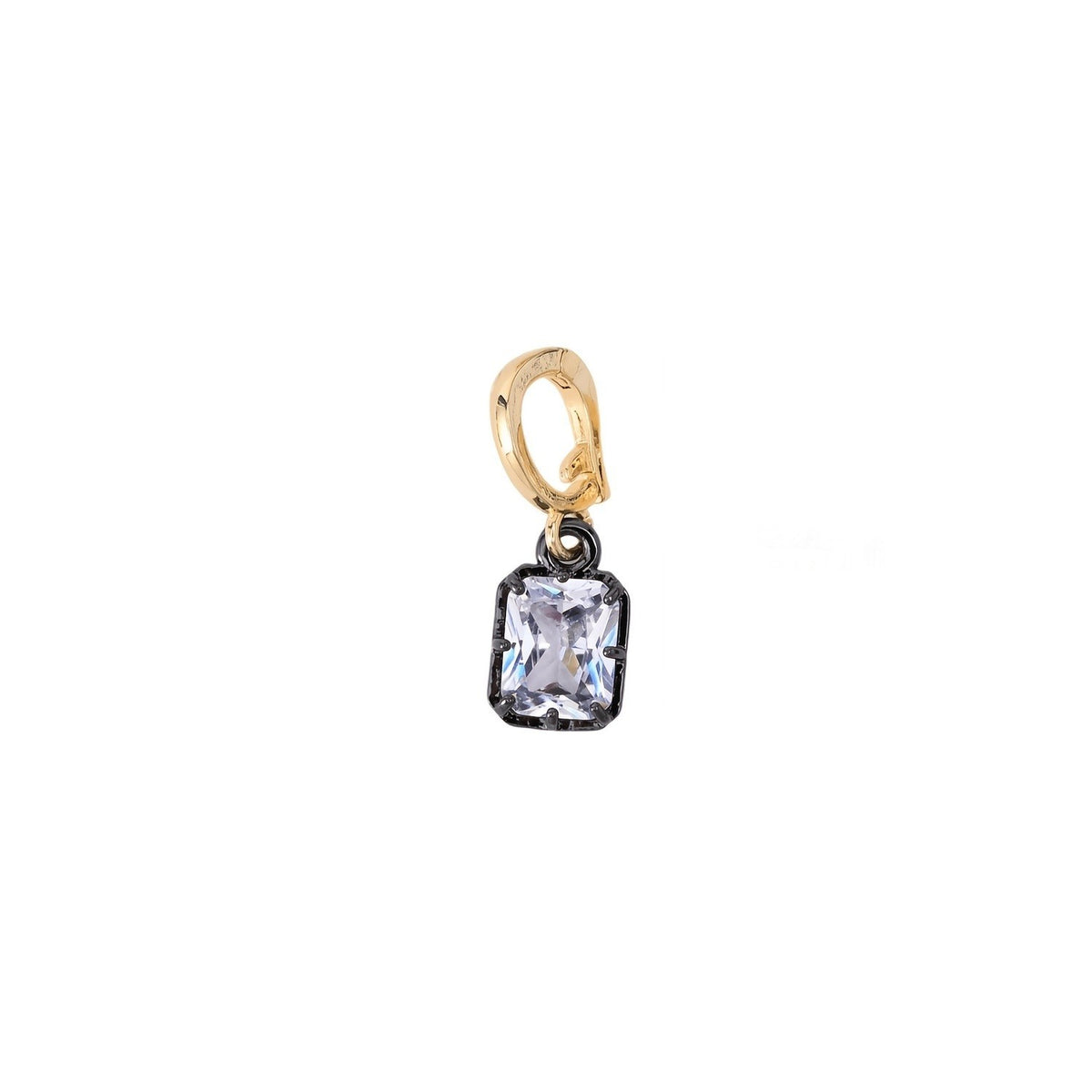 Mixed Cut Crystal Charm Necklace