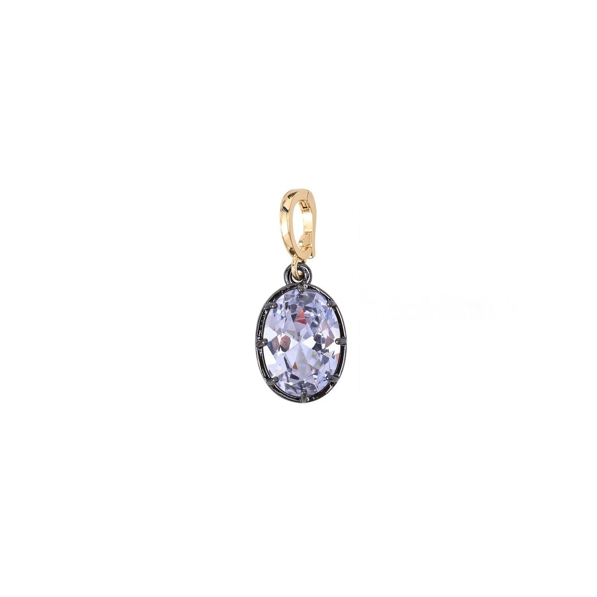 Mixed Cut Crystal Charm Necklace