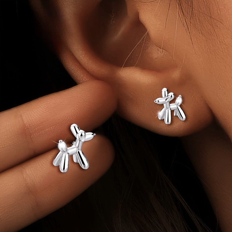 Balloon Puppy Stud Earrings
