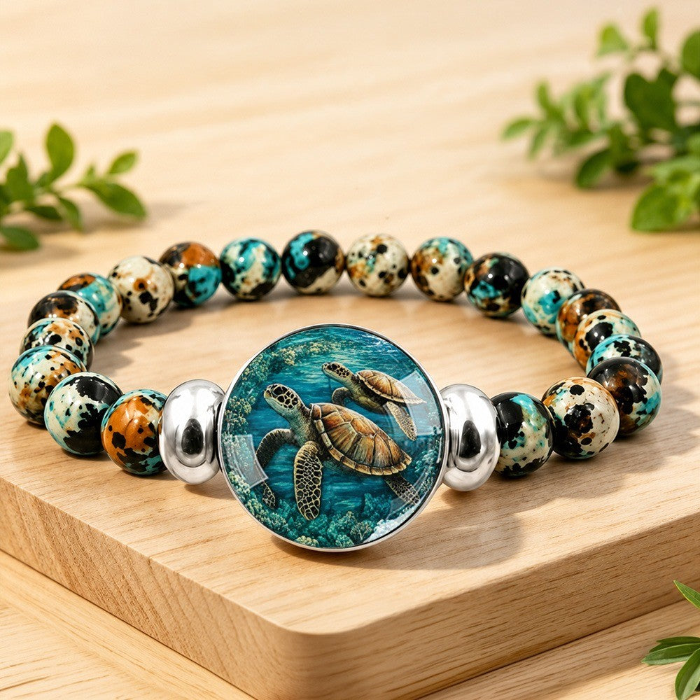Sea Turtle Bead Bracelet