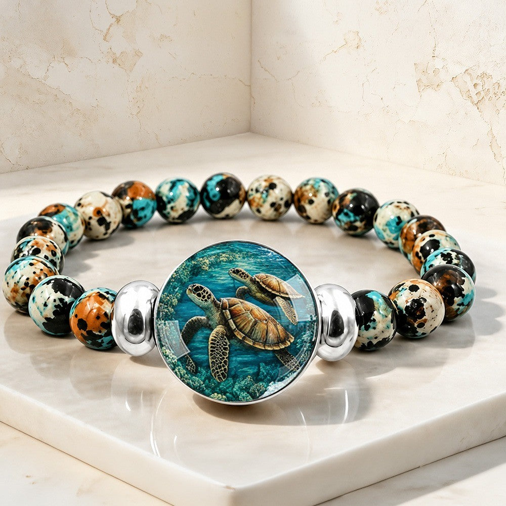 Sea Turtle Bead Bracelet