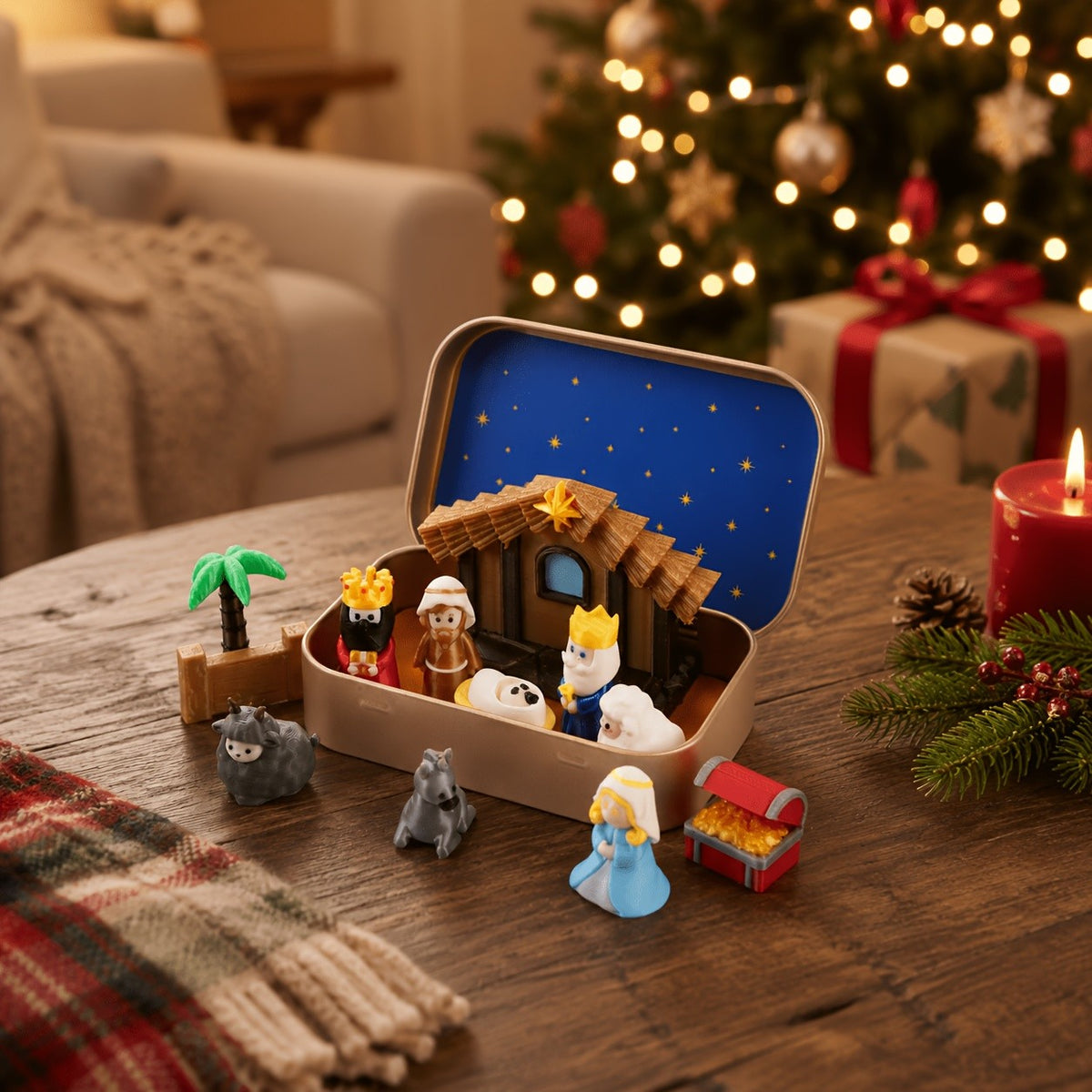 Mini Nativity Scene Set