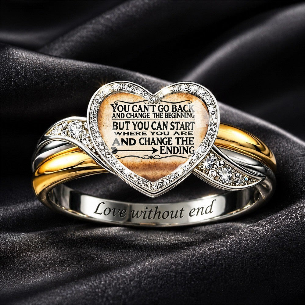 Inspirational Heart Ring