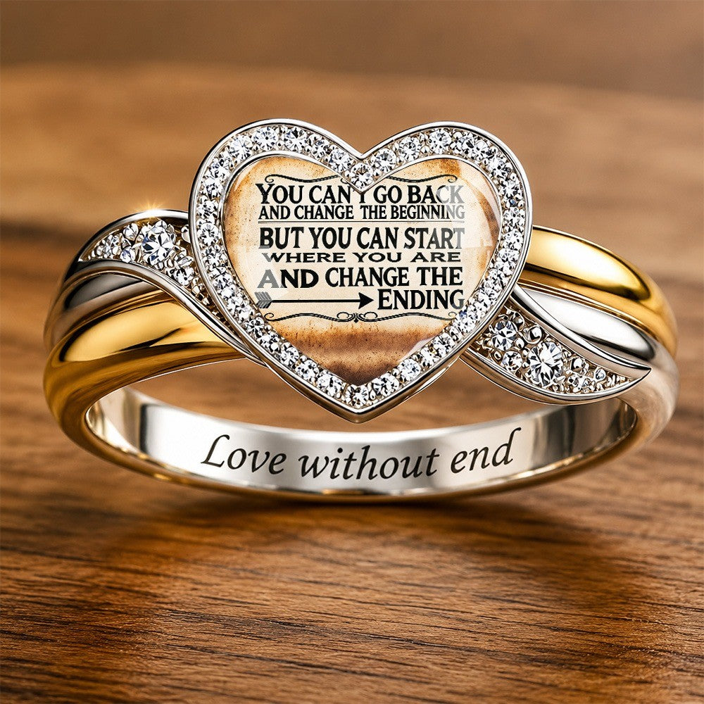 Inspirational Heart Ring