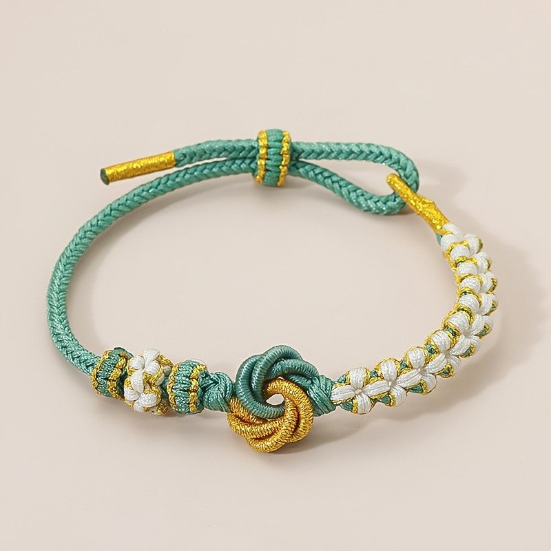 Woven Floral Love Knot Bracelet
