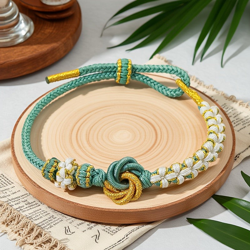 Woven Floral Love Knot Bracelet