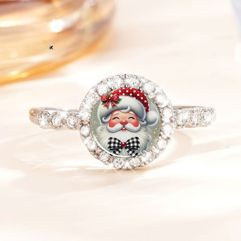 Santa Claus Crystal Ring