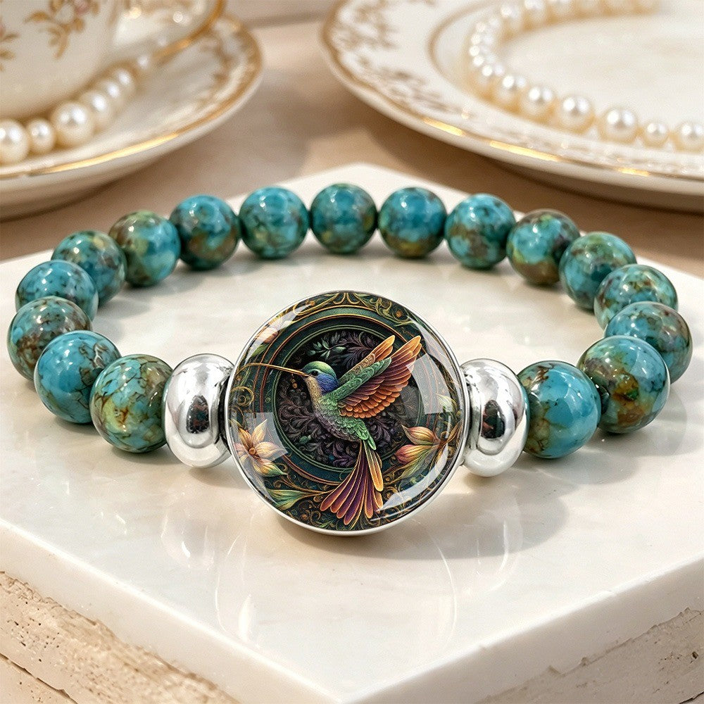 Hummingbird Cabochon Bracelet