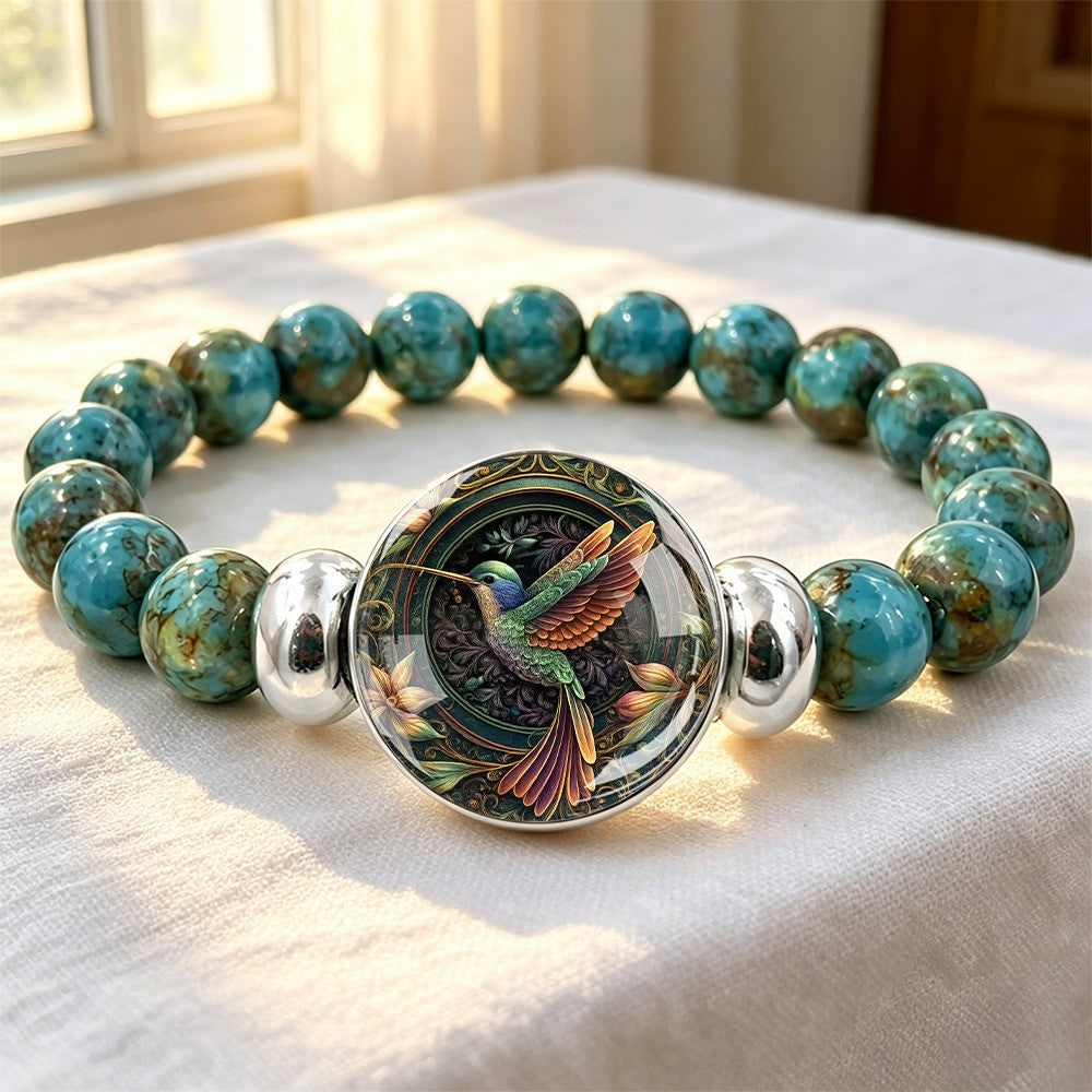 Hummingbird Cabochon Bracelet