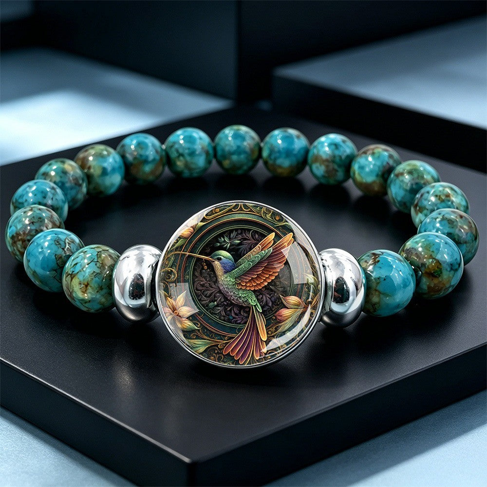 Hummingbird Cabochon Bracelet
