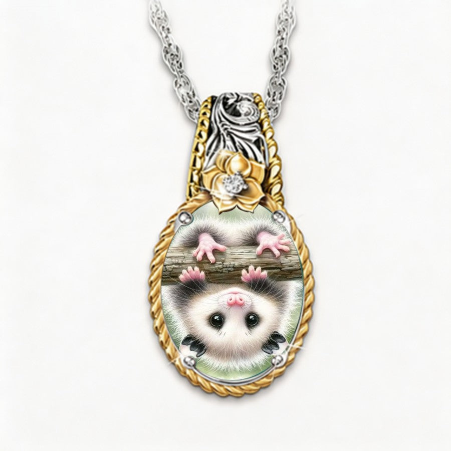 Opossum Pendant Necklace